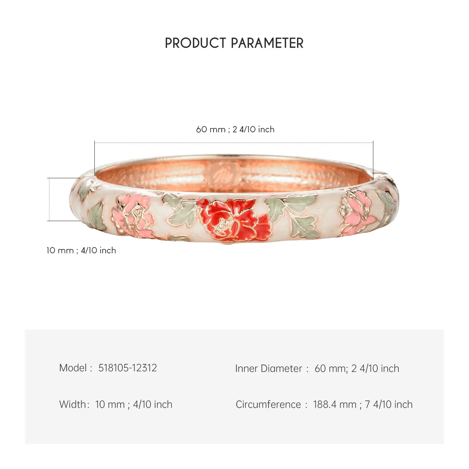 Enchanted Blossom Enamel Bangles
